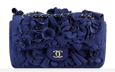 chanel neoprene flower embellished flap bag